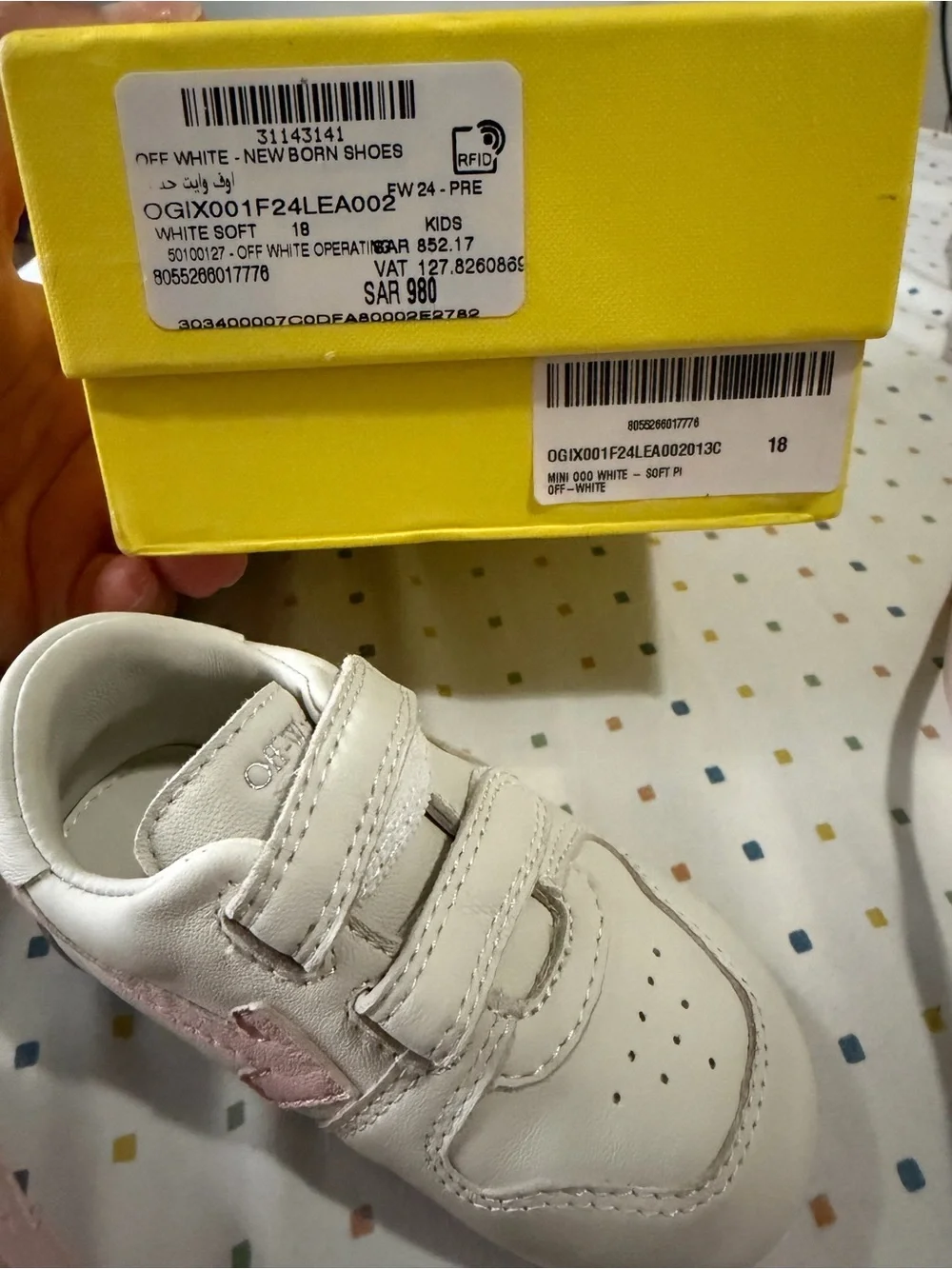 Off White Pink Arrow Strap Sneakers